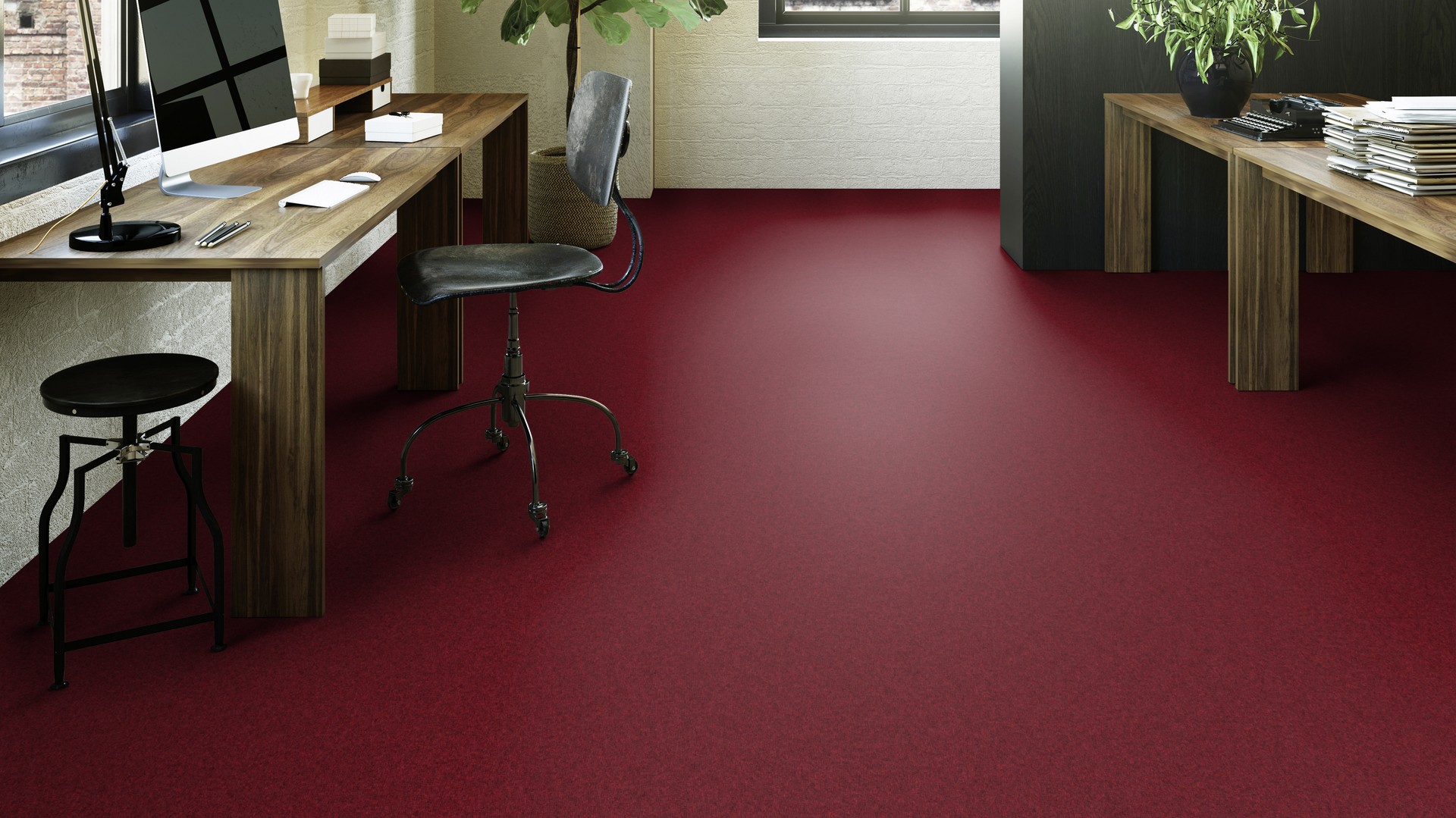 Ковролин Associated Weavers Медуза цвет 11 Bordeaux 1000×4000×5,2 фото в интерьере